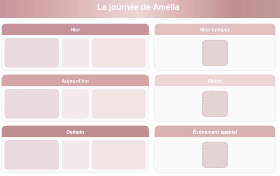 La Journée de... - Tableau Personnalisé