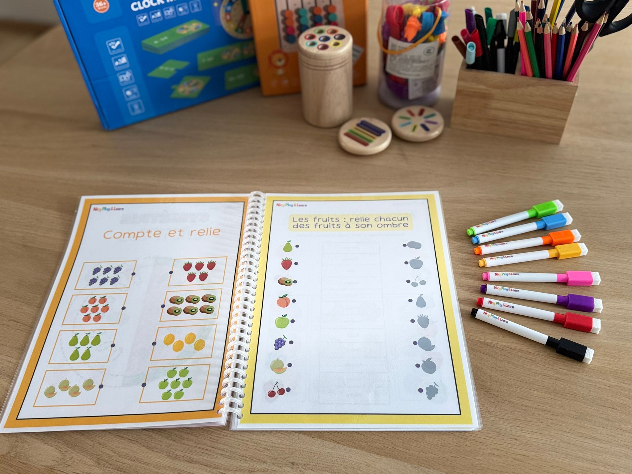 Grand Livrets des Métiers, Fruits, Légumes, Animaux et Emotions