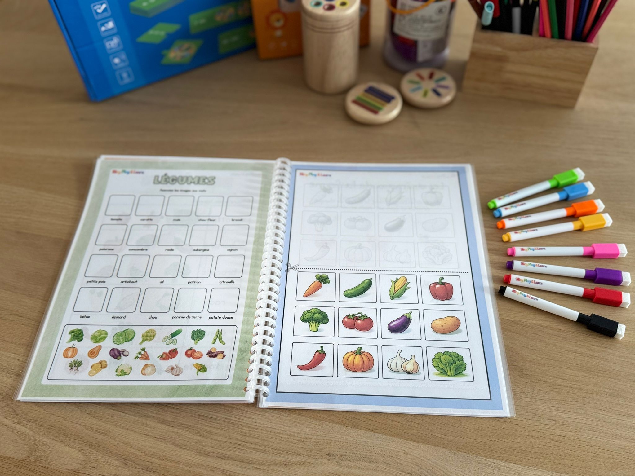 Grand Livrets des Métiers, Fruits, Légumes, Animaux et Emotions