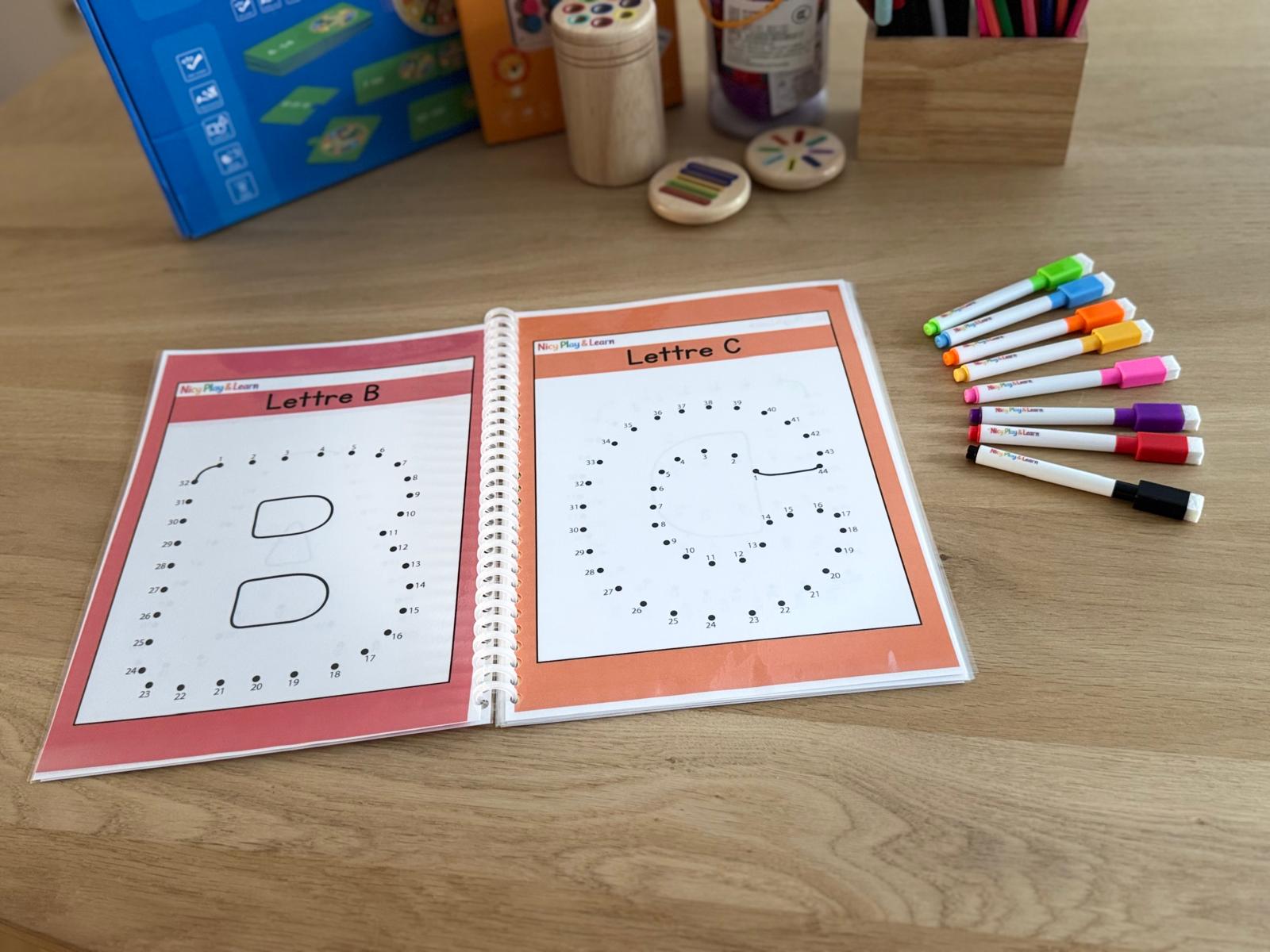 Lettre relier par des chiffres