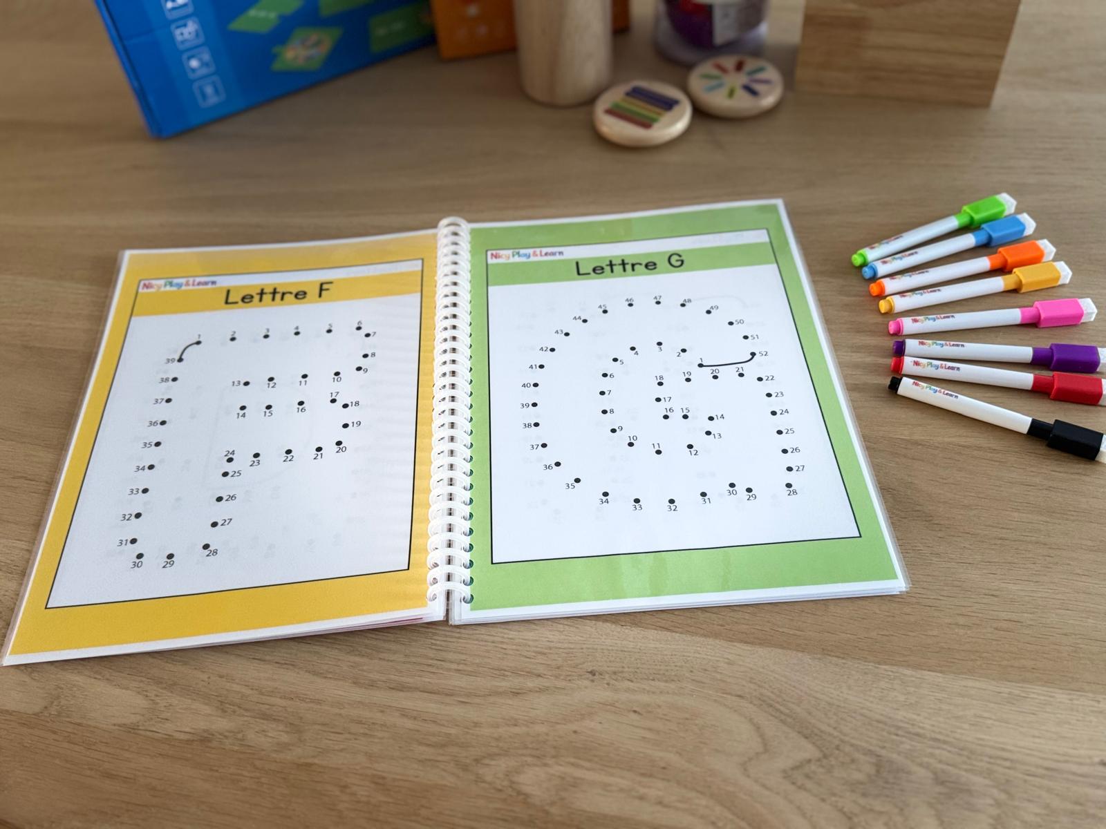 Lettre relier par des chiffres