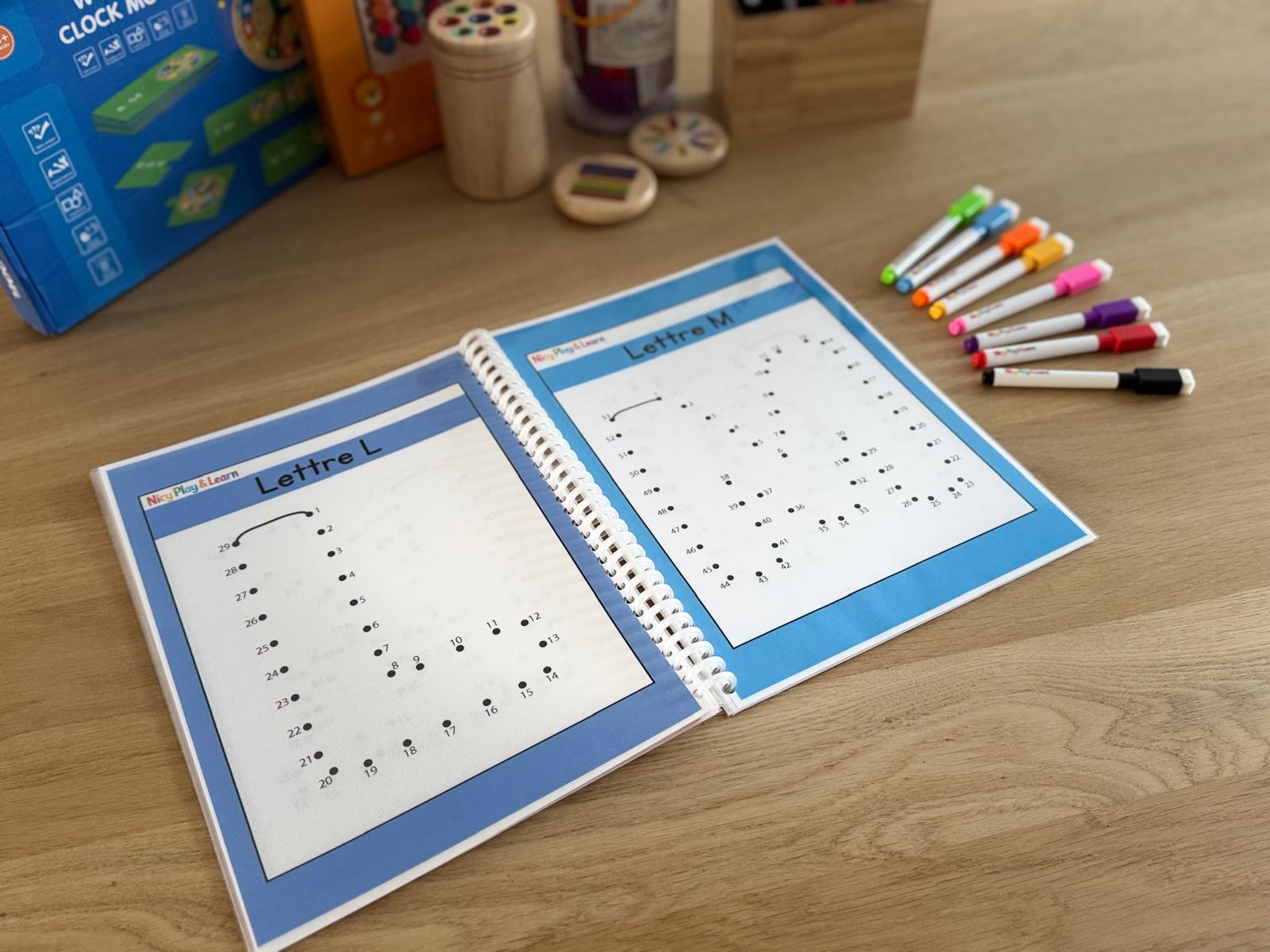 Lettre relier par des chiffres