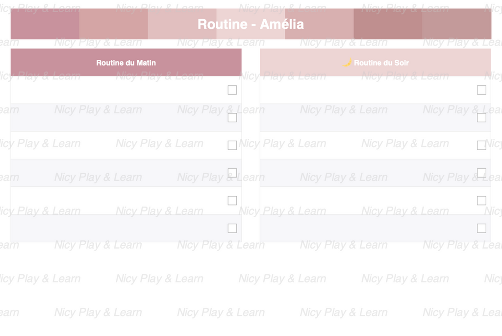 Routine Personnalisé